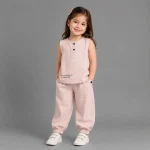 ست تاپ شلوارک لنین دخترانه